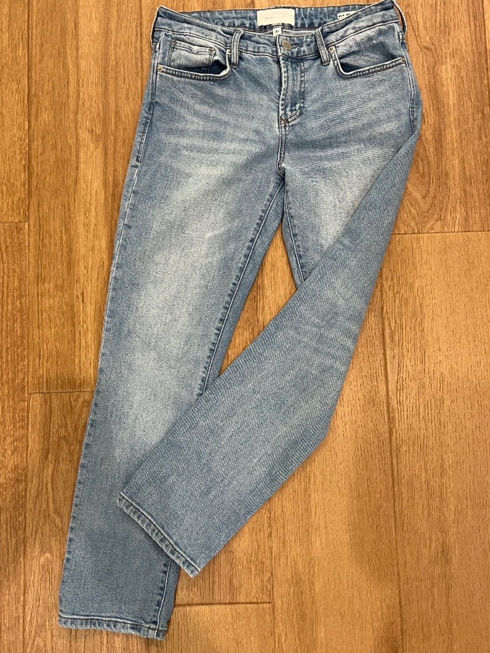 Dear John Blaire straight leg jeans size 27-waist 15”, rise 9 1/2”, inseam 27”